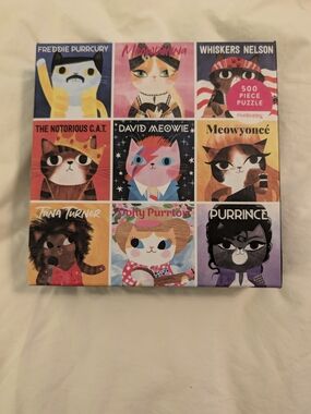 Mudpuppy 500-Piece Cats Music Puzzle - Multicolor